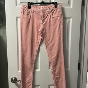 Mossimo skinny pink corduroy pants